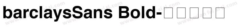 barclaysSans Bold字体转换